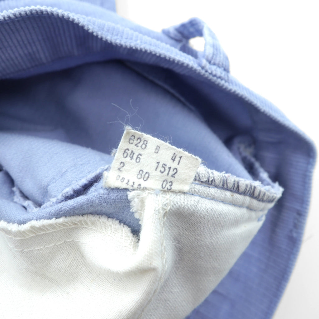 Levi's 80年代 USA製 646 コーデュロイ ベルボトム チノパンツ S ブルー 白タブ 42TALON フレア