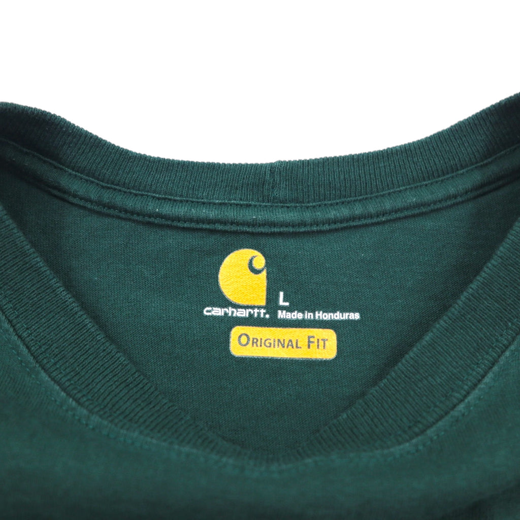 carhartt オリジナルフィット ポケット Tシャツ L グリーン コットン ORIGINAL FIT
