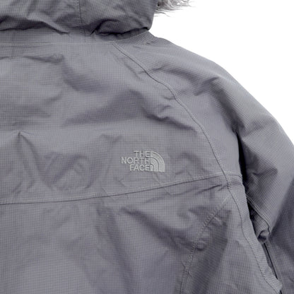 THE NORTH FACE マウンテン ダウンコート M グレー HYVENT 防水 ファー着脱式 ベルト付き グースダウン