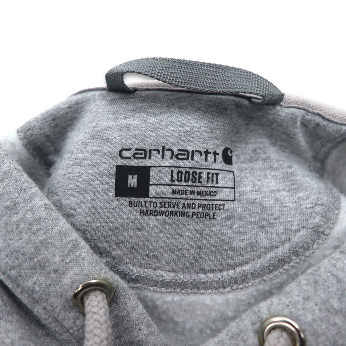 carhartt ルーズフィット プルオーバー パーカー M グレー コットン ミッドウェイト K121 メキシコ製