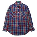 日本然リトテ-古着オンライン-Levi's 70年代 ウエスタンシャツ M マルチカラー チェック 襟芯 白タブ-Levi's 70's Western Shirt M multi color Checked collar core white tab