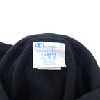 Champion Reverse Weave Pullover Hoodie XL Black Cotton Drawstring Blue Single Tag Reissue