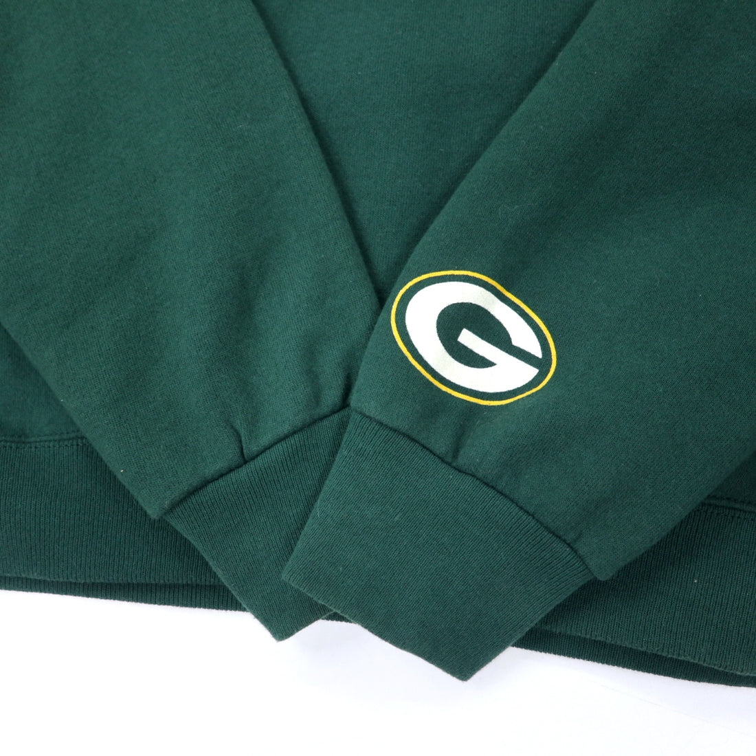 Lee SPORT USA Made 90s NFL Packers Print Sweatshirt XL Green Cotton Fleece Lined Big Size