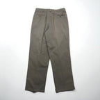 TOMMY HILFIGER 90年代 2タック ワイド チノパンツ L ベージュ コットン プリーツ センタープレス