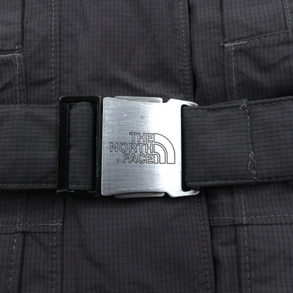 THE NORTH FACE マウンテン ダウンコート M グレー HYVENT 防水 ファー着脱式 ベルト付き グースダウン