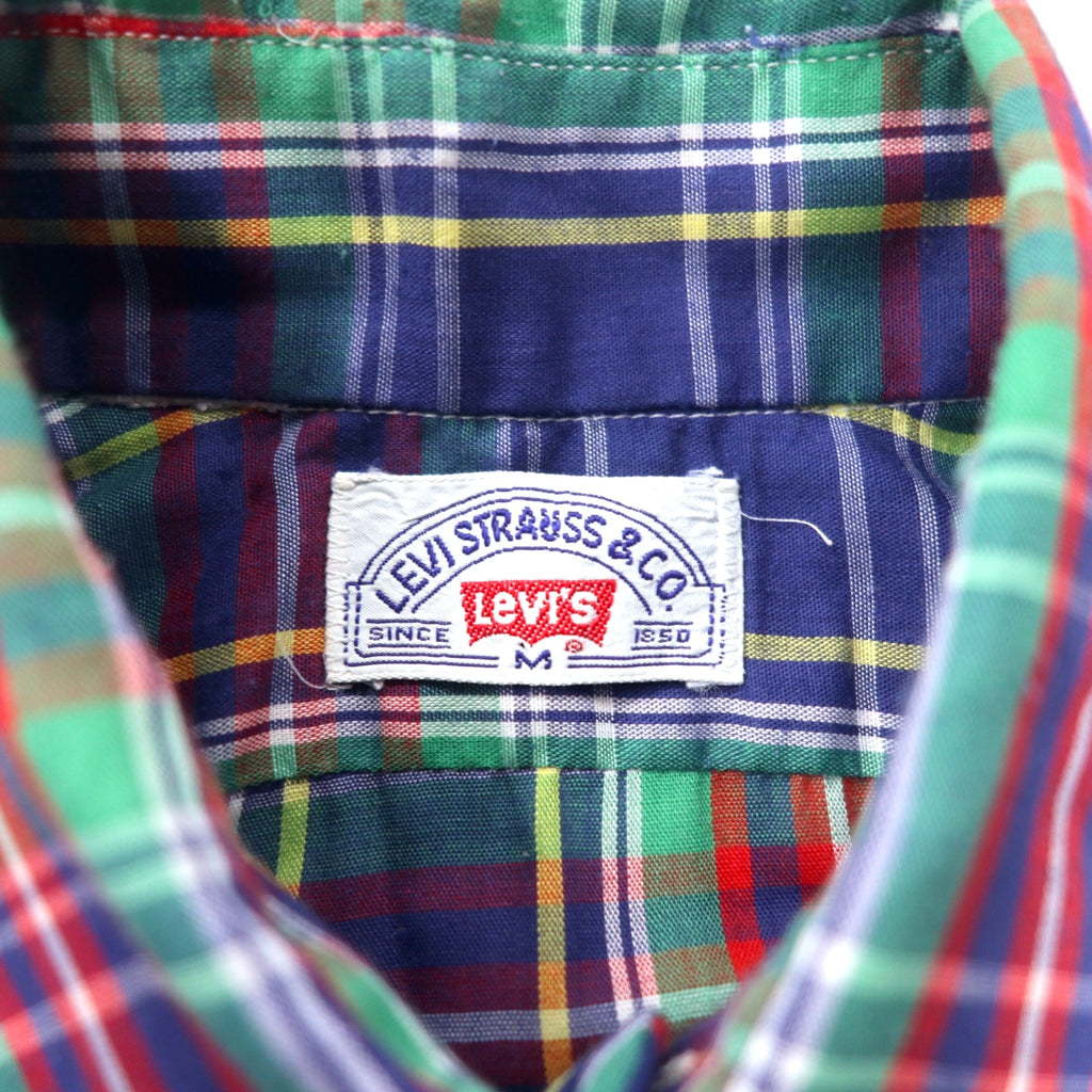 Levi's 70s Western Shirt, Medium, Multicolor Check, Collar Core, White Tab