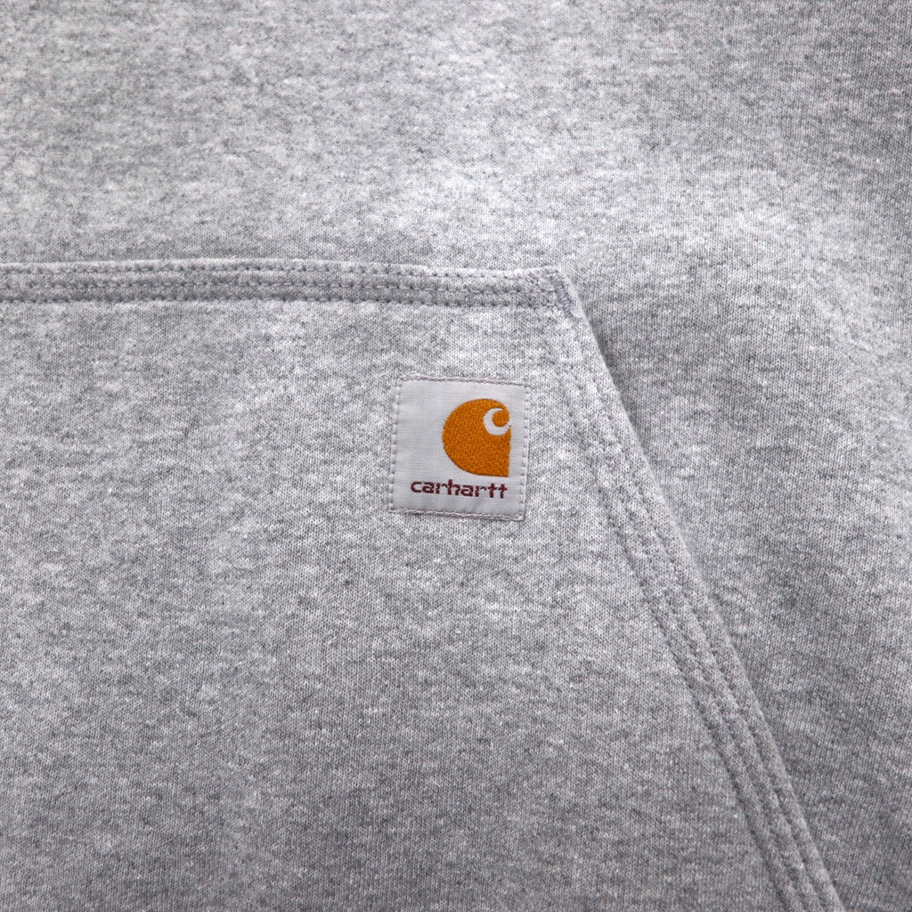 carhartt ルーズフィット プルオーバー パーカー M グレー コットン ミッドウェイト K121 メキシコ製