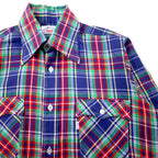 Levi's 70s Western Shirt, Medium, Multicolor Check, Collar Core, White Tab
