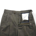 TOMMY HILFIGER 90年代 2タック ワイド チノパンツ L ベージュ コットン プリーツ センタープレス