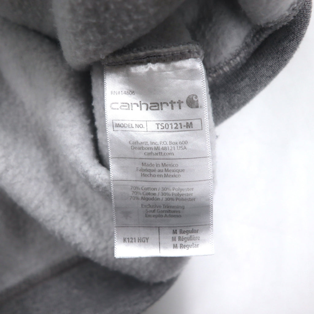 carhartt ルーズフィット プルオーバー パーカー M グレー コットン ミッドウェイト K121 メキシコ製