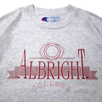 Champion USA Made 90s College Print Sweatshirt L Grey Cotton ALBRIGHT COLLEGE