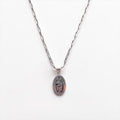 Sterling Silver Necklace ココペリ ホピ族 インディアンジュエリー シルバーネックレス チェーン CP刻印 オーバル STERLING