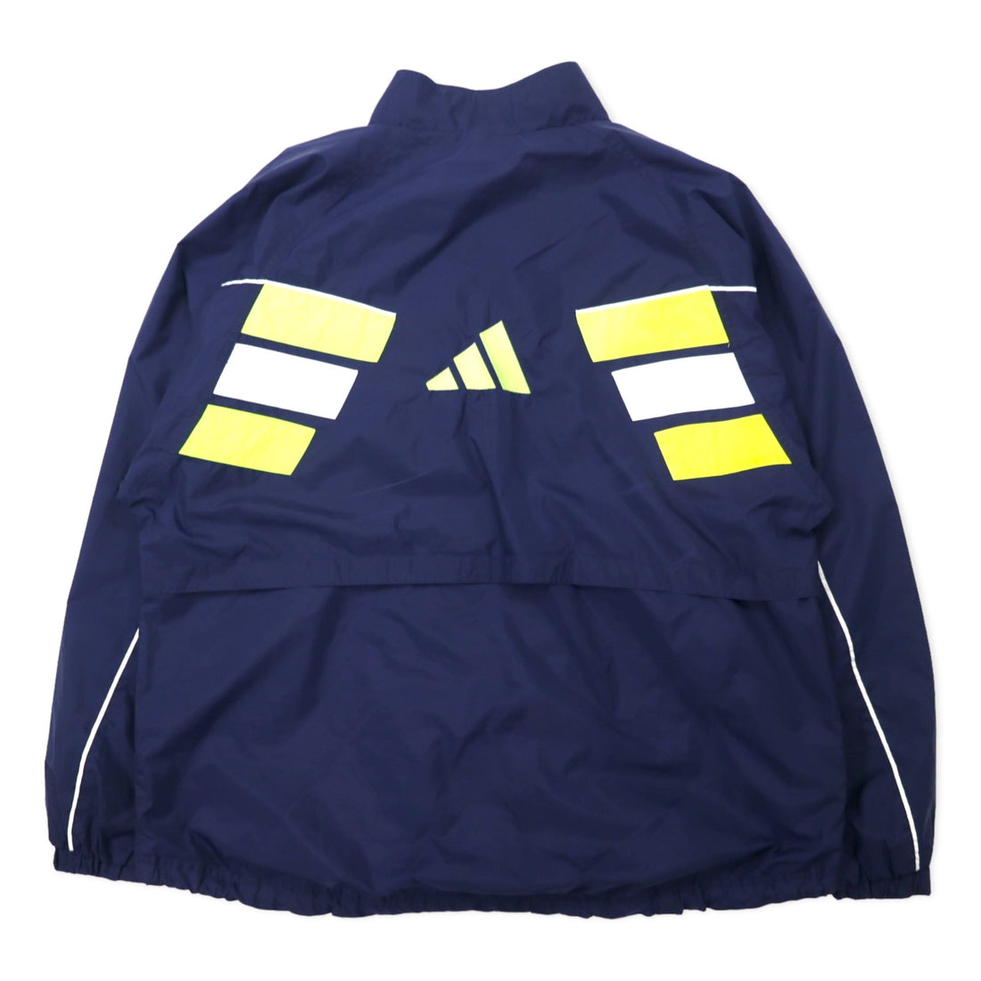 Adidas 90s Nylon Jacket L Navy 3 Stripes Flag Tag Big Size