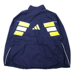 Adidas 90s Nylon Jacket L Navy 3 Stripes Flag Tag Big Size