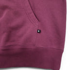 UNDEFEATED Logo Print Pullover Hoodie L Pink Cotton Sleeve Print