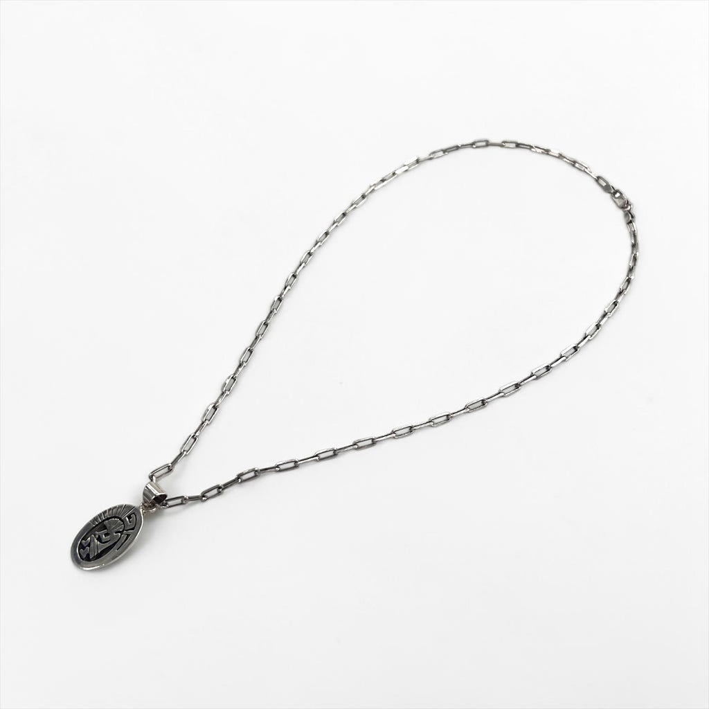 Sterling Silver Necklace ココペリ ホピ族 インディアンジュエリー シルバーネックレス チェーン CP刻印 オーバル STERLING