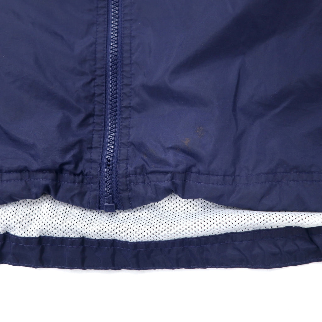 Adidas 90s Nylon Jacket L Navy 3 Stripes Flag Tag Big Size