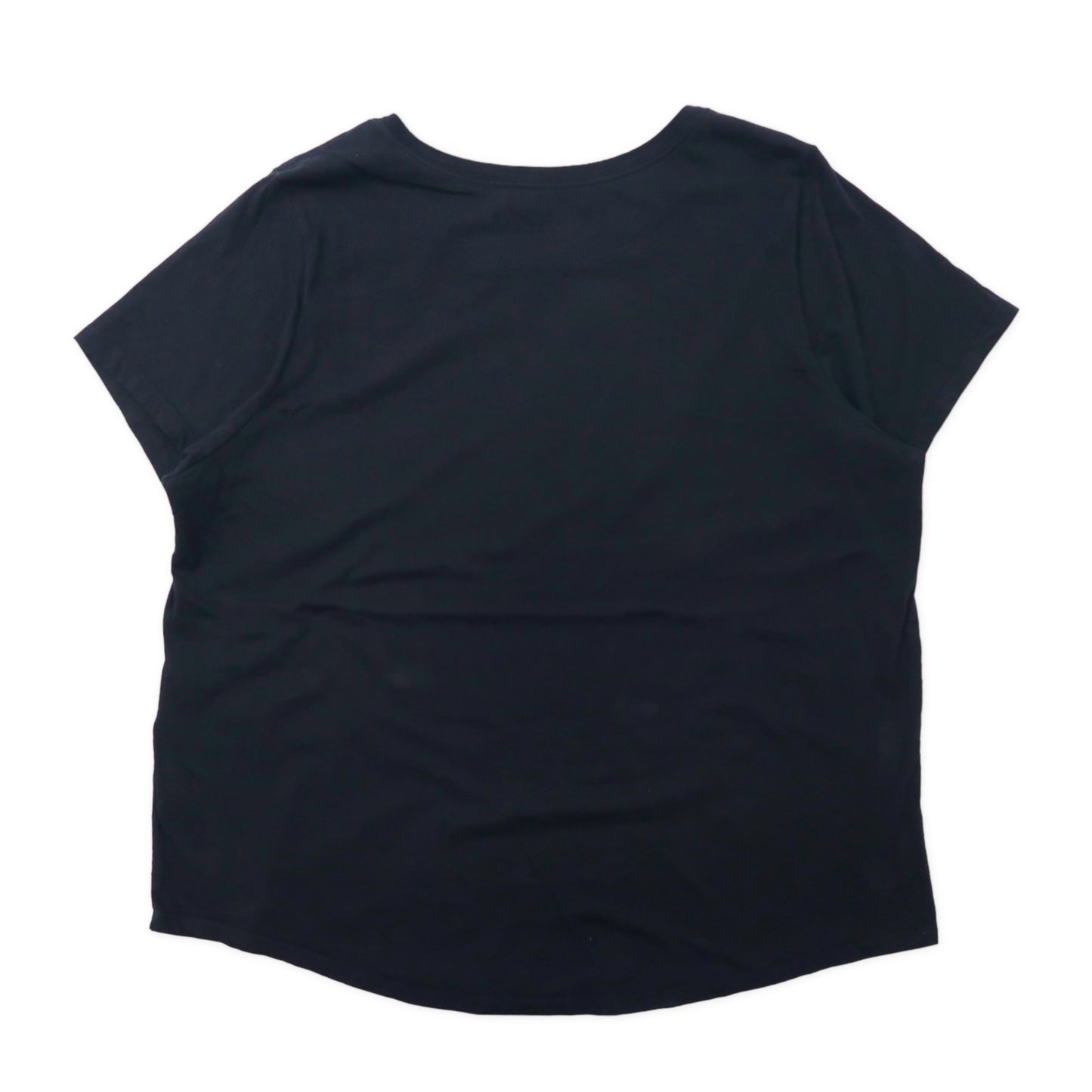 NIKE ビッグサイズ スウォッシュロゴ プリントTシャツ 3X ブラック コットン