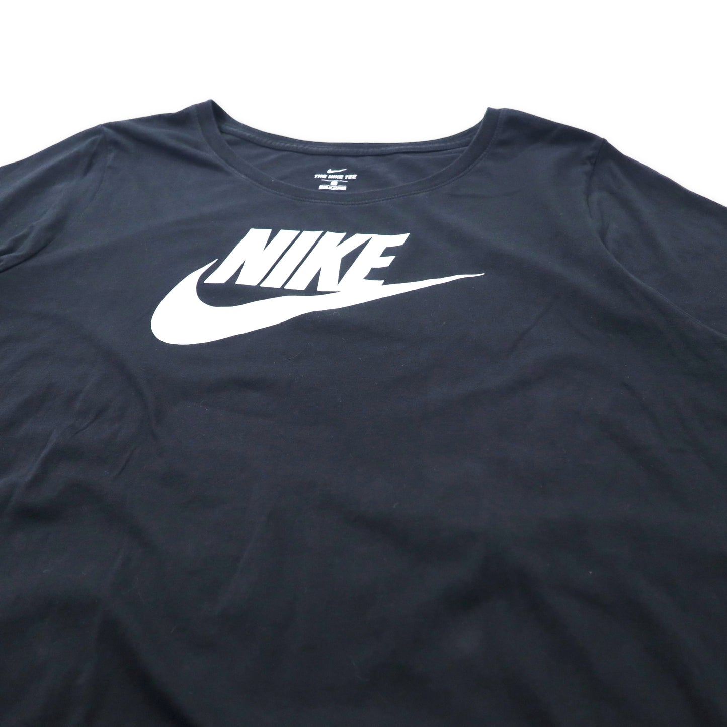 NIKE ビッグサイズ スウォッシュロゴ プリントTシャツ 3X ブラック コットン