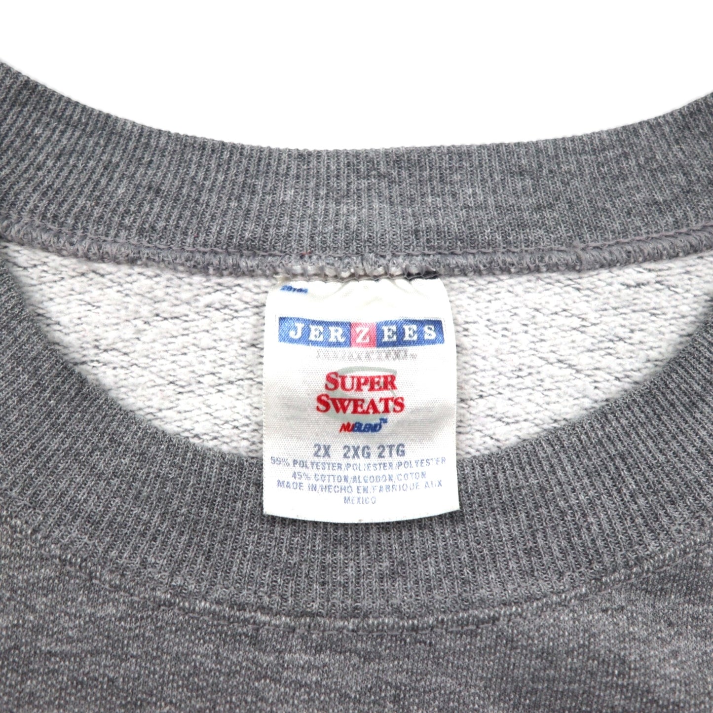 Vintage College Sweatshirt JERZEES カレッジプリント スウェット トレーナー 2XL グレー WOLVERINES