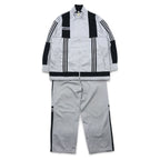 adidas 90s Descente track jacket set up jersey L grey 3 stripes