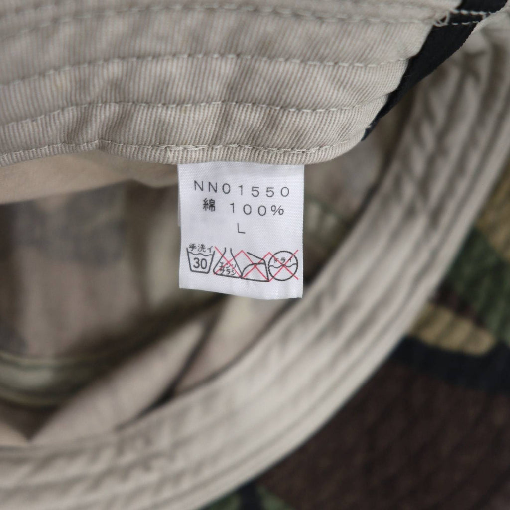 THE NORTH FACE Summer Hat Bucket Hat L Khaki Cotton Camouflage NN01550