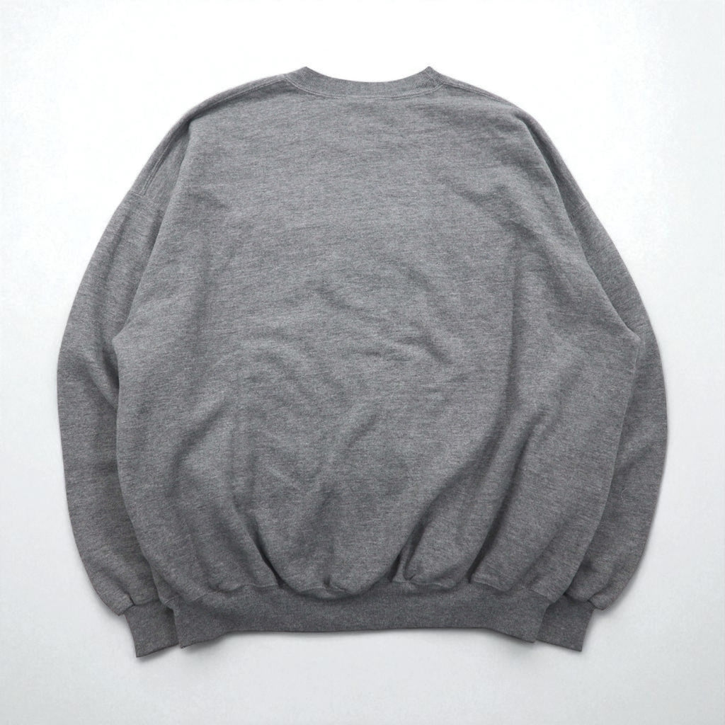 Vintage College Sweatshirt by JERZEES, College Print, Gray, Size 2XL, WOLVERINES