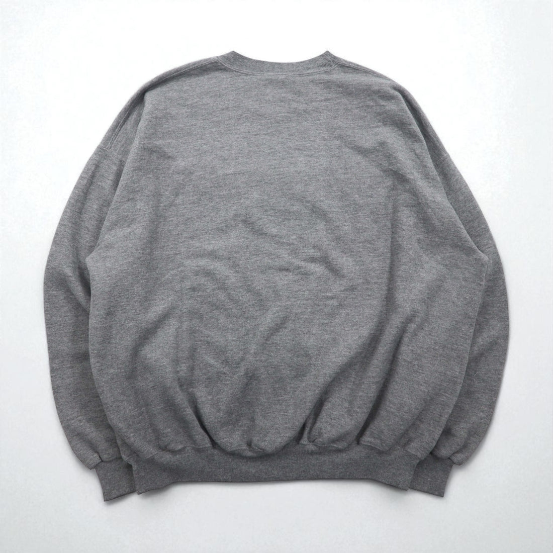 Vintage College Sweatshirt by JERZEES, College Print, Gray, Size 2XL, WOLVERINES