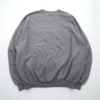 Vintage College Sweatshirt by JERZEES, College Print, Gray, Size 2XL, WOLVERINES