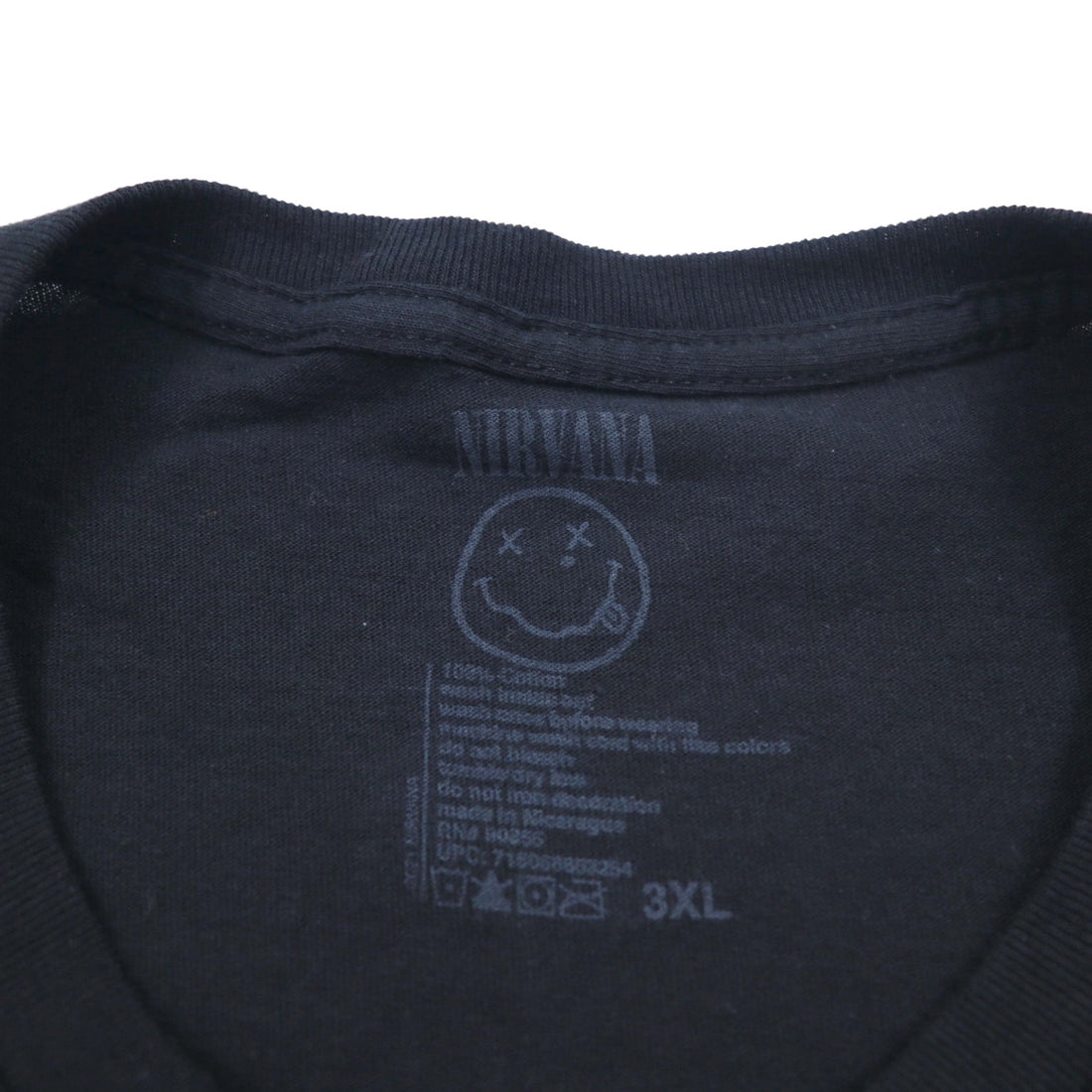 NIRVANA ニルヴァーナ オフィシャル ロック バンド Tシャツ バンT 3XL ブラック ビッグサイズ
