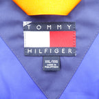 TOMMY HILFIGER 00年代 ナイロンジャケット スポーツジャケット 2XL ブルー 防水 スタンドカラー