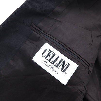 USA Vintage Blazer CELLINI Oversized Double-Breasted Blazer, Tailored Jacket, Size L, Peak Lapel, Made in USA