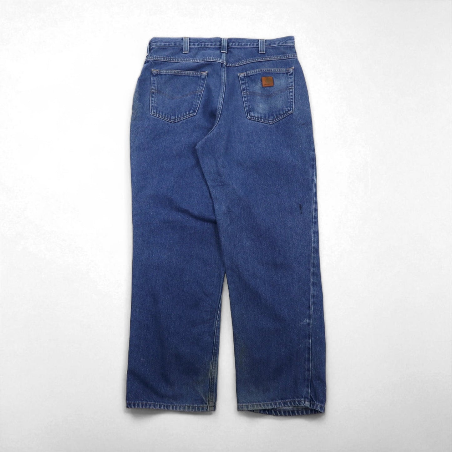 Carhartt Baggy Relaxed Fit Denim Jeans, Size L, Indigo, Tapered, Size 381-83