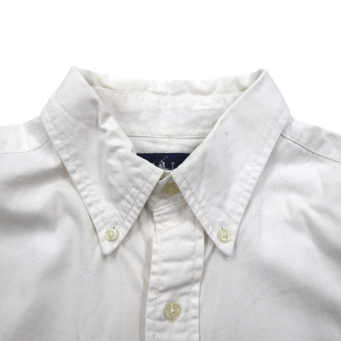 Ralph Lauren 90年代 BLAKE 半袖 オックスフォード ボタンダウンシャツ XL ホワイト スモールポニー刺繍