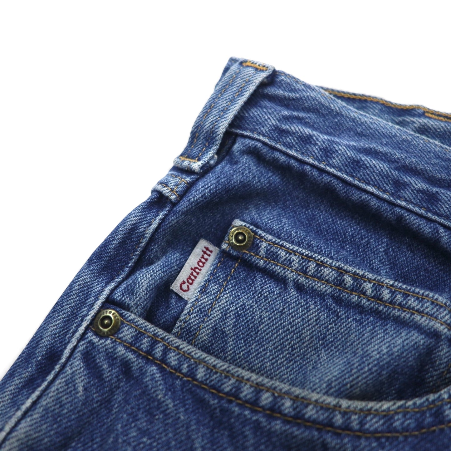 Carhartt Baggy Relaxed Fit Denim Jeans, Size L, Indigo, Tapered, Size 381-83