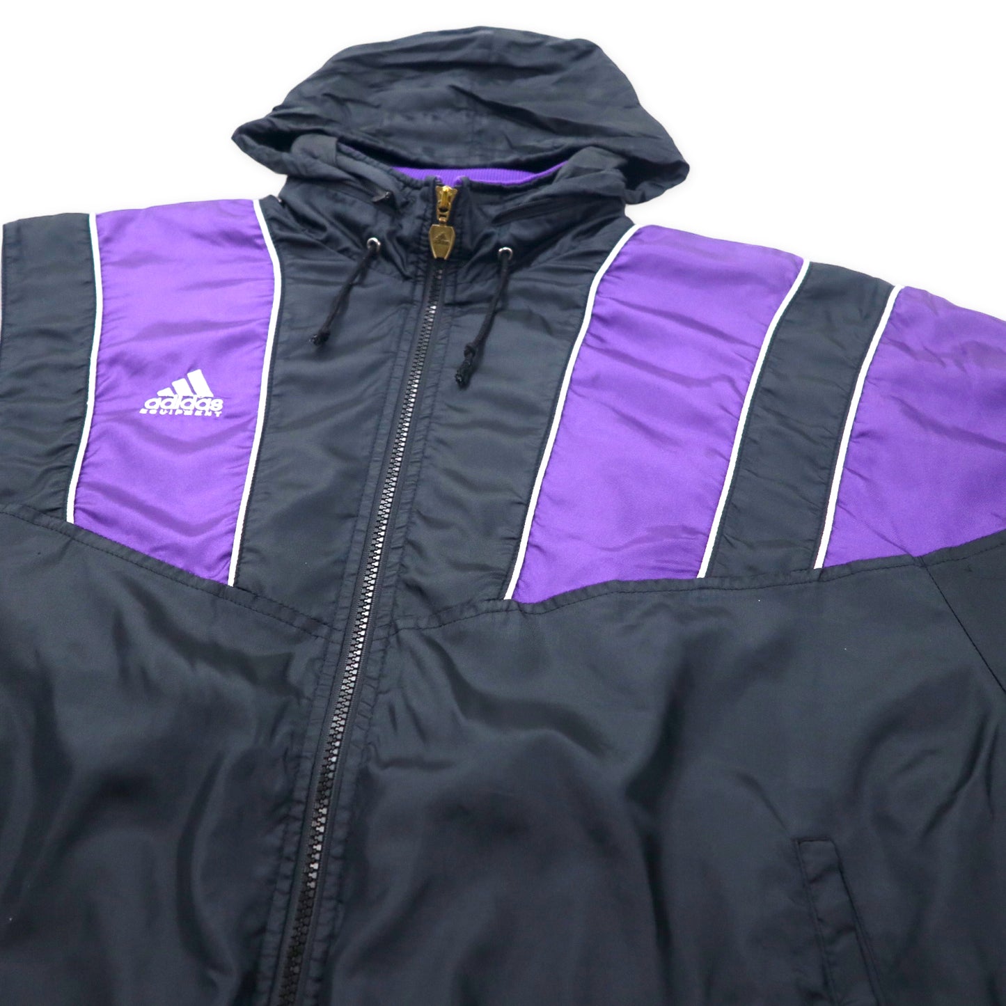 Adidas 90's Descente MADE TRACK JACKET Jersey O Black Purple Nylon ...