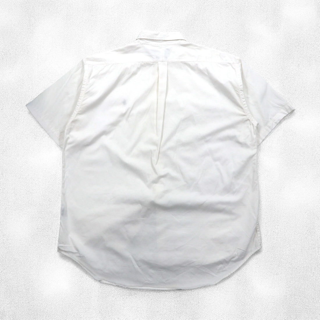 Ralph Lauren 90年代 BLAKE 半袖 オックスフォード ボタンダウンシャツ XL ホワイト スモールポニー刺繍