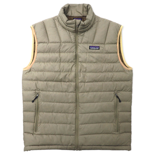 日本然リトテ-古着オンライン-Patagonia ダウンベスト S ベージュ ポリエステル Down Sweater Vest 84621S9-PATAGONIA PUFFER VEST S Poliester Down Sweater Vest 84621S9