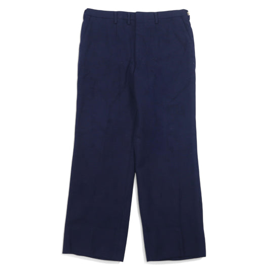 日本然リトテ-古着オンライン-DAKS オールド スラックスパンツ L ネイビー ウール 日本製-DAKS Vintage Slacks Pants L Navy Wool Japan Made