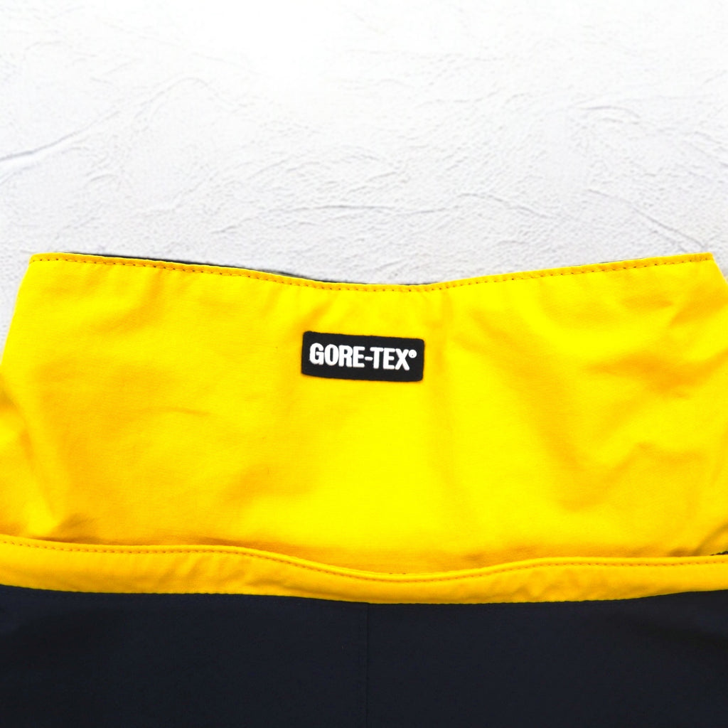 Eddie Bauer 90s EBTEK GORE-TEX Mountain Parka L Yellow Drawcord Detachable Hood