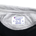 Champion Big Size Full Zip Hoodie 4XL Black One Point Logo Embroidery Made in Honduras