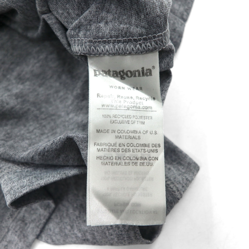 patagonia RESPONSIBLE TEE ポケット Tシャツ L グレー ポリエステル 39114