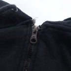 Champion Big Size Full Zip Hoodie 4XL Black One Point Logo Embroidery Made in Honduras