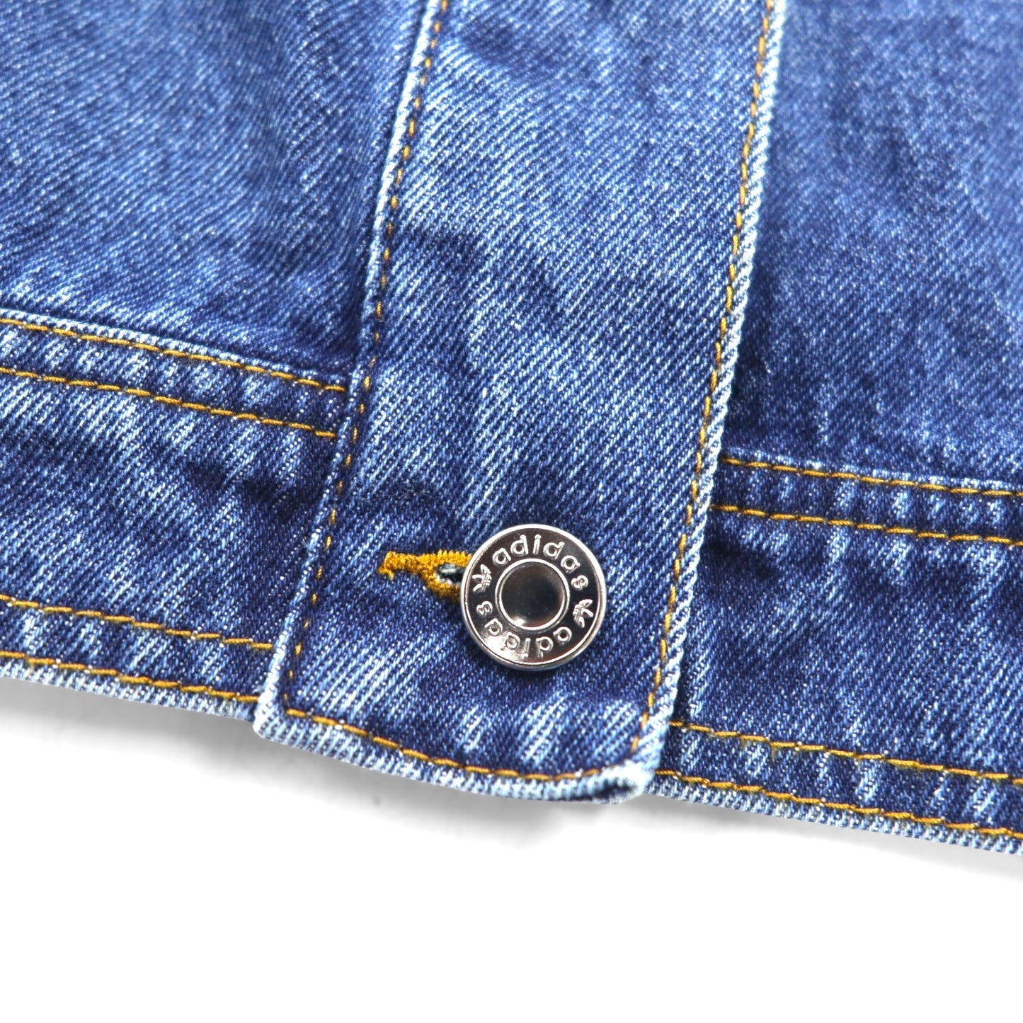 adidas Originals Cropped Denim Jacket, Size XL, Indigo, Wide Fit, Embroidered, Trefoil, 3-Stripes, Floral Print, IP3767