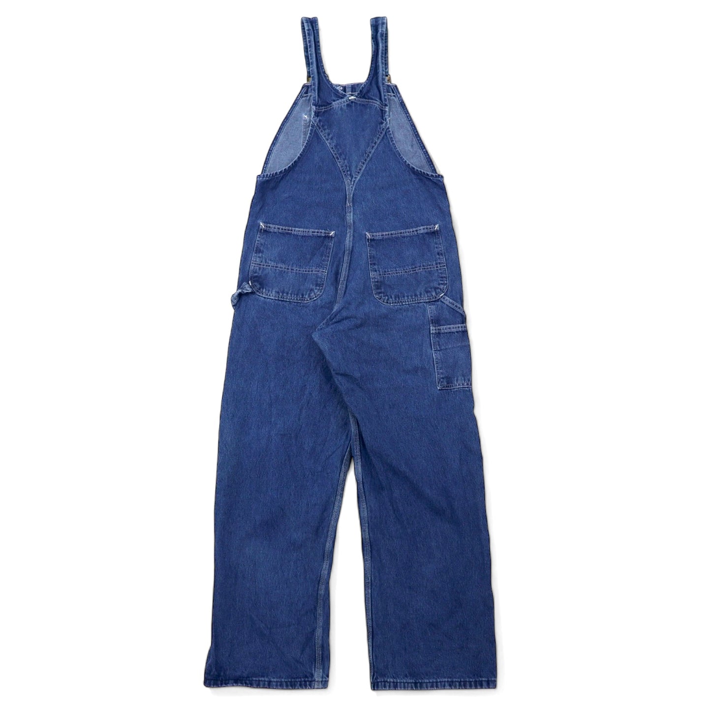 Carhartt デニム オーバーオール 32 ブルー コットン WASHED DENIM BIB OVERALL R07-DST メキシコ製