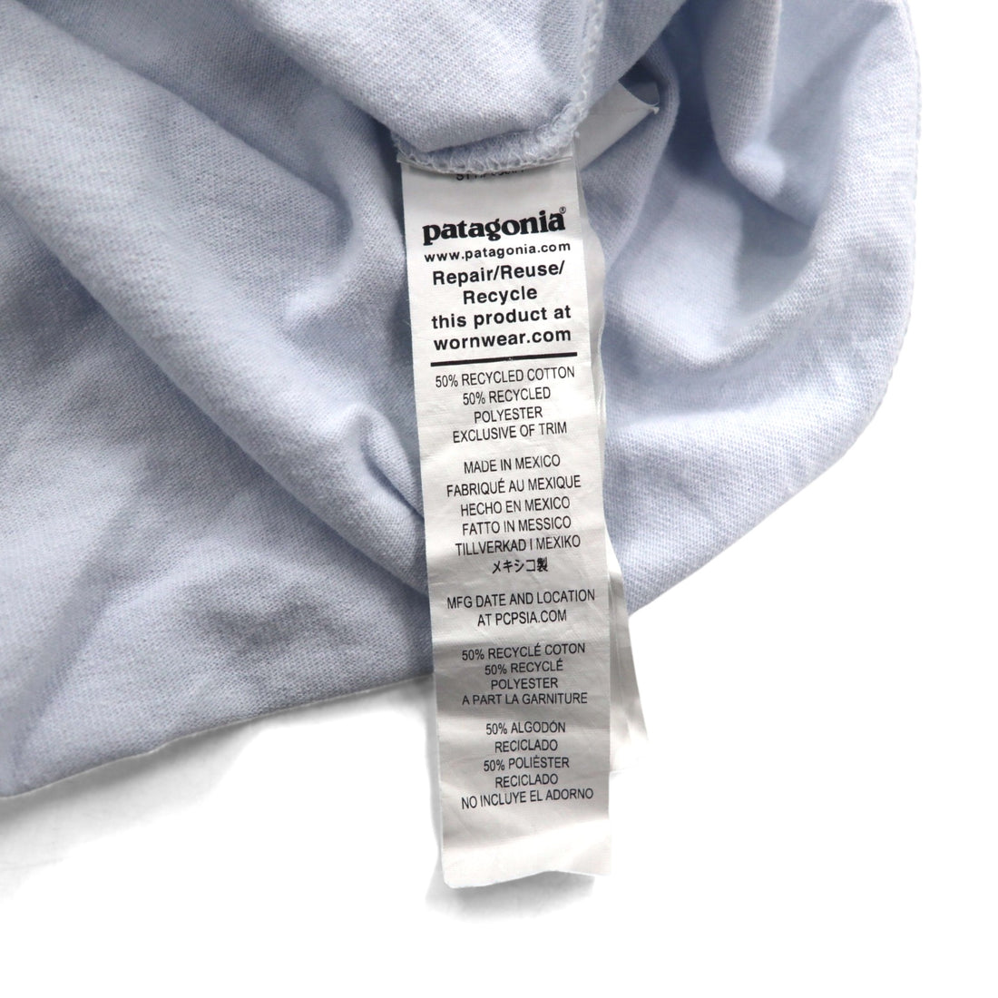 Patagonia ロイ ホライゾンズ Tシャツ ROY HORIZONS L ブルー バックロゴプリント 38501 メキシコ製