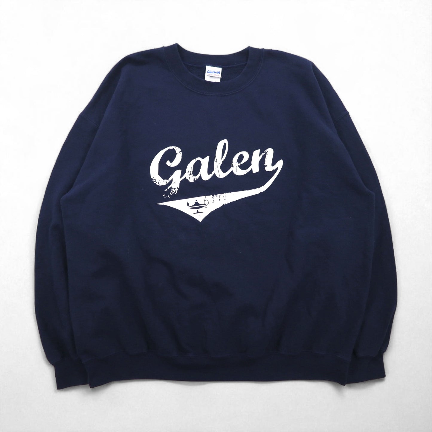 Vintage College Sweatshirt GILDAN カレッジプリント スウェット トレーナー XL ネイビー Garen