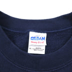 Vintage College Sweatshirt by GILDAN, College Print, Navy, Size XL, Garen