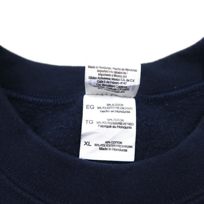 Vintage College Sweatshirt GILDAN カレッジプリント スウェット トレーナー XL ネイビー Garen