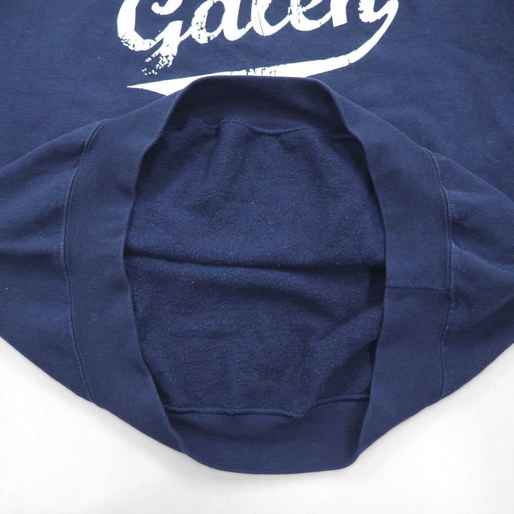 Vintage College Sweatshirt by GILDAN, College Print, Navy, Size XL, Garen
